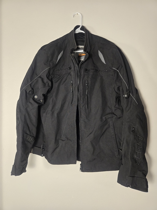 Men's Black Performance Motorcycle Jacket - Technical Riding Shell
